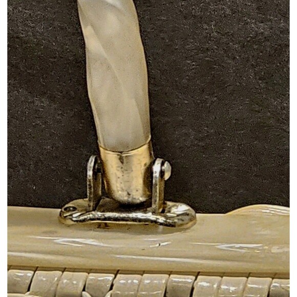 Rare Vintage 1950s/60s Stylecraft of Miami Wicker/Lucite Box Bag Shell Accents - Picture 5 of 16